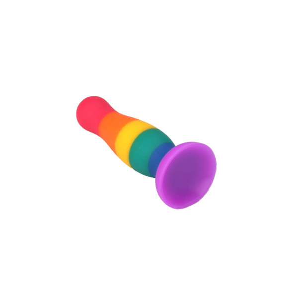 Plug anal ventouse multicouleur taille M 